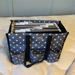 Pursetti Teacher Bag Zip Top Utility Tote